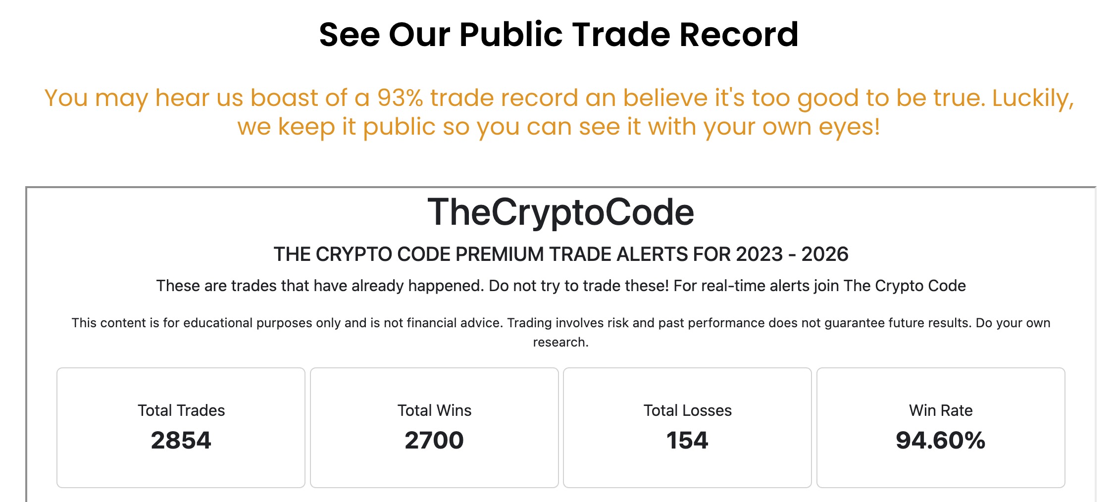 see public trade record 3