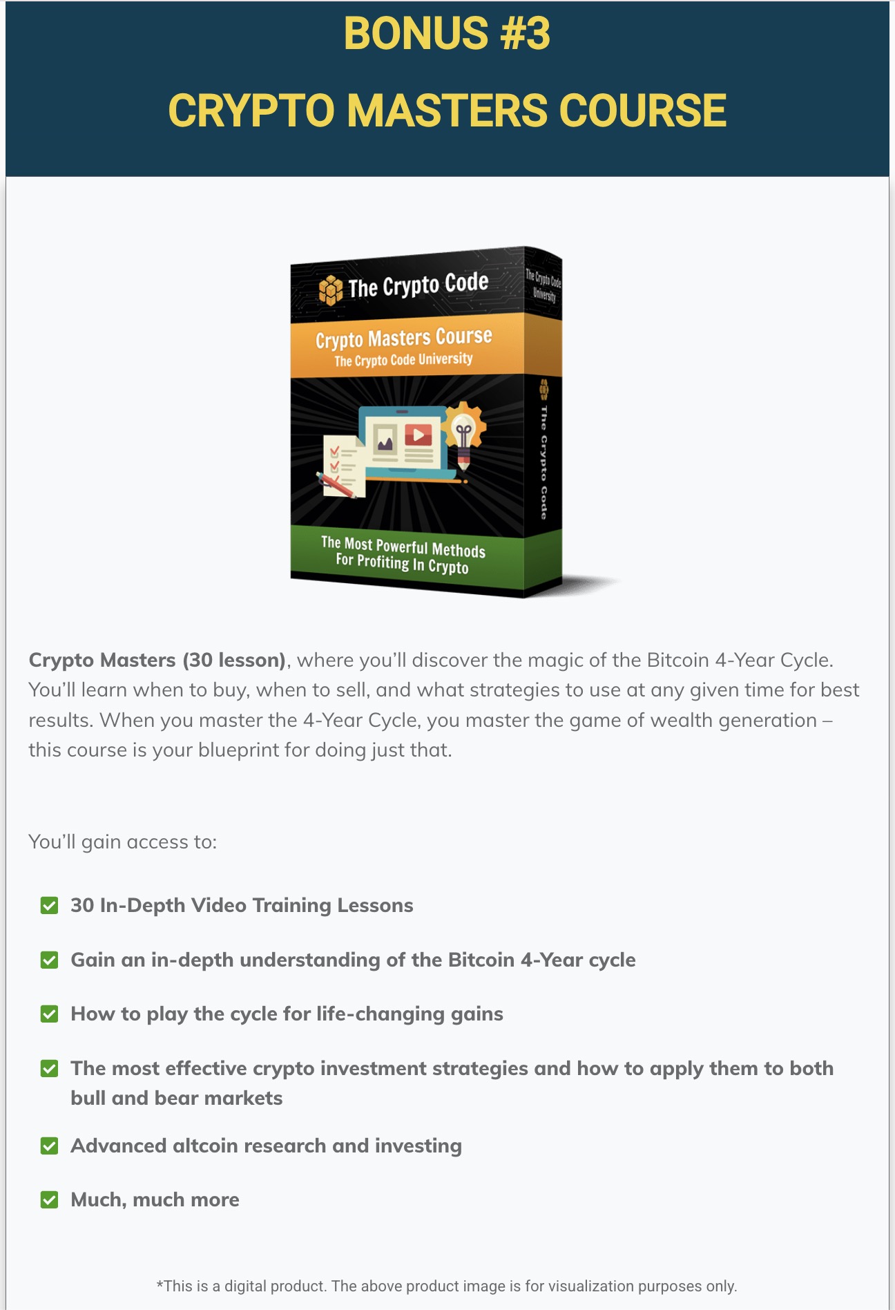 the crypto code whats included bonuses payment options10