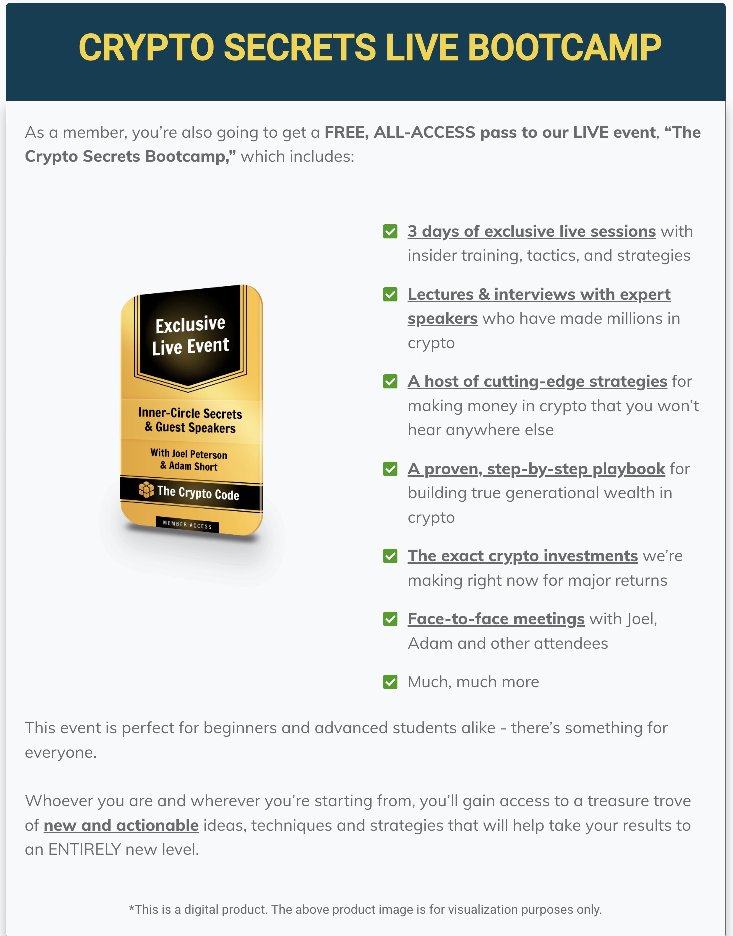 the crypto code whats included bonuses payment options7