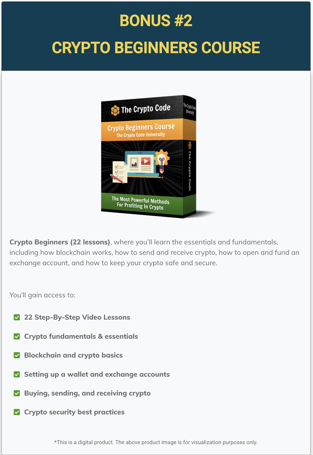 the crypto code whats included bonuses payment options9