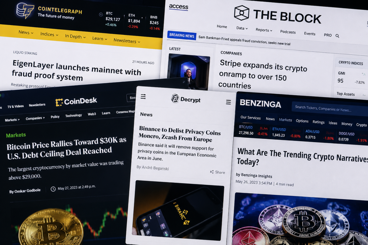crypto news sites